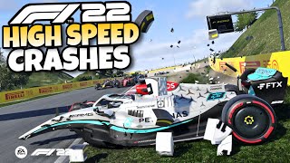 F1 22 HIGH SPEED CRASHES #1