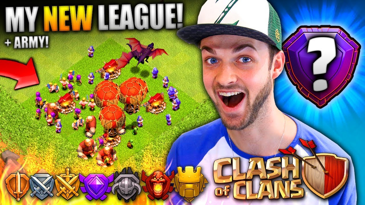 MY NEW LEAGUE RANK BEST ARMY Clash Of Clans YouTube