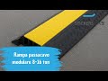 Vídeo: Rampa modular de cable de goma – 2 piezas, transitable 100 x 15 x 3,1 cm
