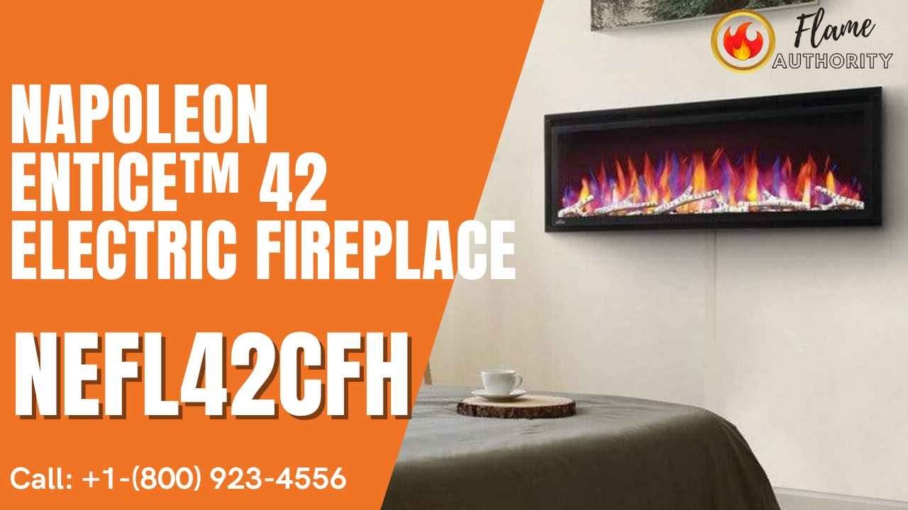 Napoleon Entice™ 42 Electric Fireplace NEFL42CFH - YouTube