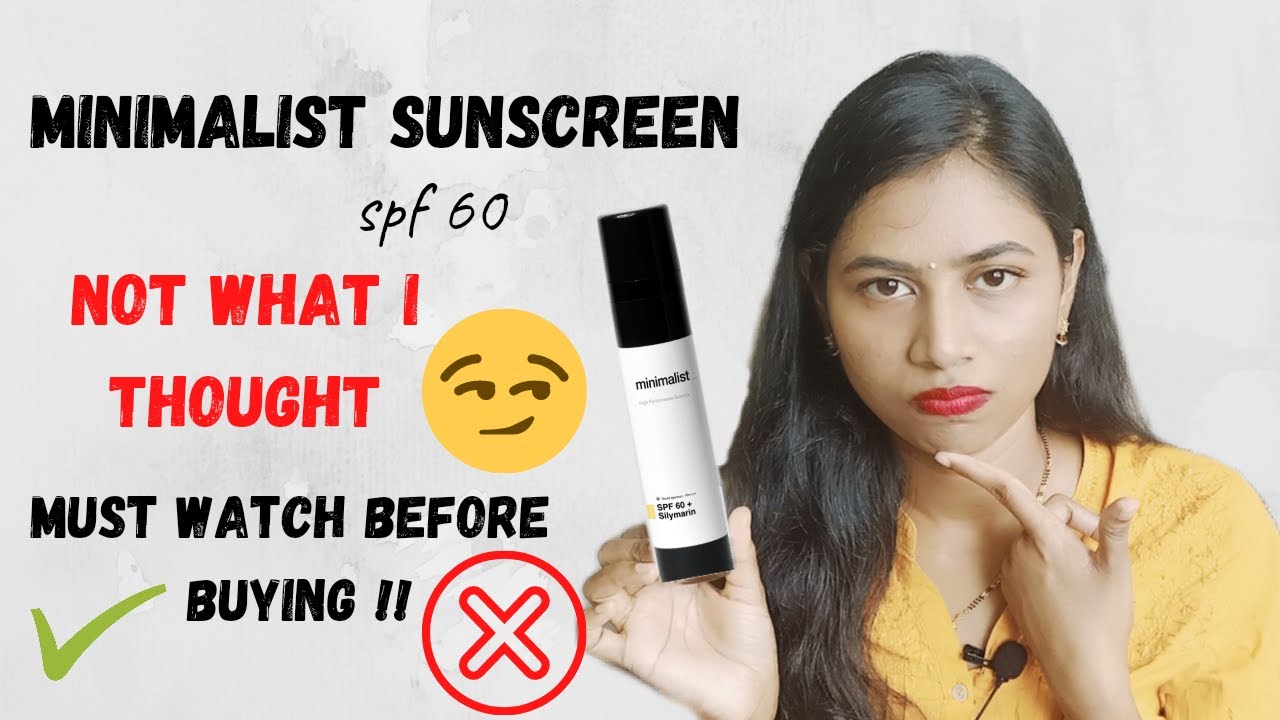 MINIMALIST SUNSCREEN MINIMALIST SKINCARE SPF 60 MINIMALIST