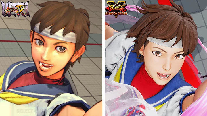 Street Fighter 5 - All Character Models Comparison (Classic Outfits) - SF4 vs SF5