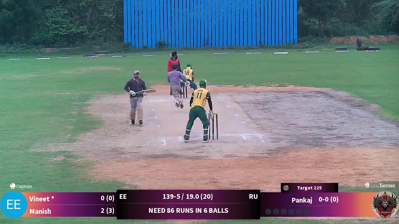 Royals United vs Eagle Eye live cricket match | 19-Jul-26 07:36 AM 20 live - Sga Sunday League of ch