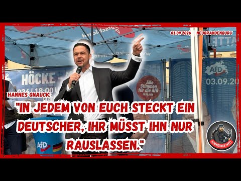 "There is a German inside every one of you, you just have to let it out." - Hannes Gnauck AfD | 9...