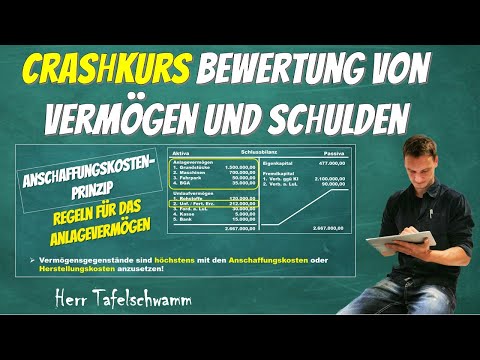Bewertung von Vermögen und Schulden mithilfe von Bewertungsprinzipien - Grundsatz der Vorsicht!