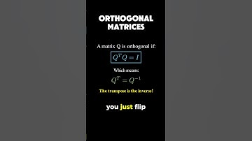 orthogonal matrices #maths #dataanlysis #machinelearning #datascience