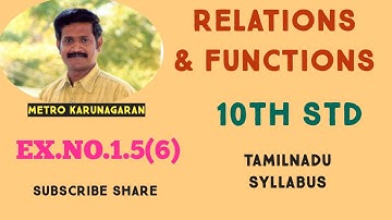 10th Std Maths Ex.1.5(6) If f(x)=x^2-1. Find fog and fofof