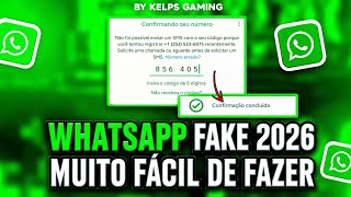 🚀 COMO CRIAR NÚMERO VIRTUAL PARA WhatsApp sem CHIP | número fake para WhatsApp 2026 (Passo a Passo)