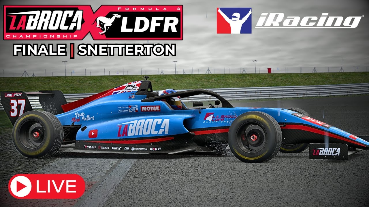 LIVE: iRacing F4 CARNAGE in the RAIN! | La Broca X LDFR Community Cup Finale