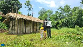 The female veteran has finally completed a sturdy house for her mother and children