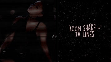 glow zoom shake + tv lines effect | svp tutorial