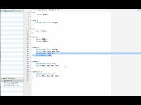 Beginner HTML & CSS tutorial  19 - Borders and padding