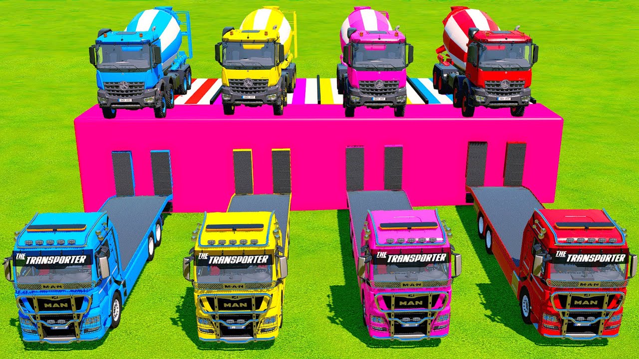 Colorful Mixer - VOLVO, MERCEDES TRANSPORTING TO GARAGE #79