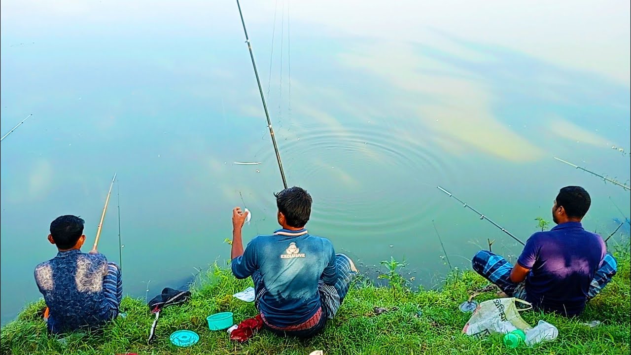 Traditional Village Fishing | Best Hook Fishing | Fishing Video | Fish hunting big pond