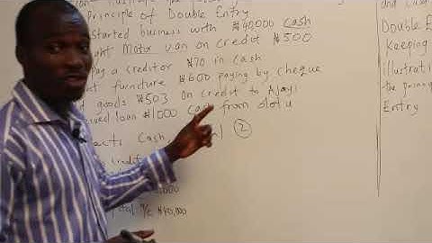 Principles and practice of double entry  (SS 1, JAMB Tutorial, WAEC, NECO, Post-UTME, NABTEB)