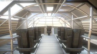 Futuristic Transport Shuttle Test on Sketchfab