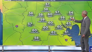 Patchy fog in southeast Texas, severe weather risk north of Houston
