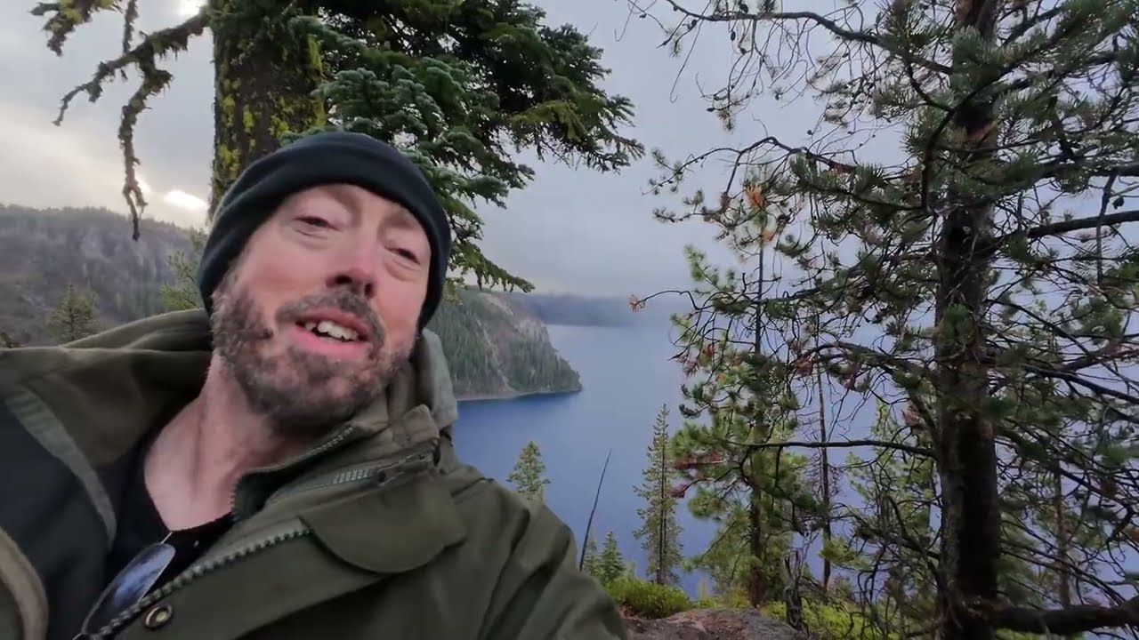 Hiking down to Crater Lake. I Didn't Know They Were Closing it This Year for a Renovation.