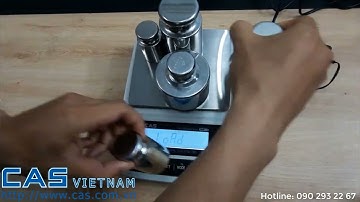 Hướng dẫn calib cân điện tử CAS MW-II
