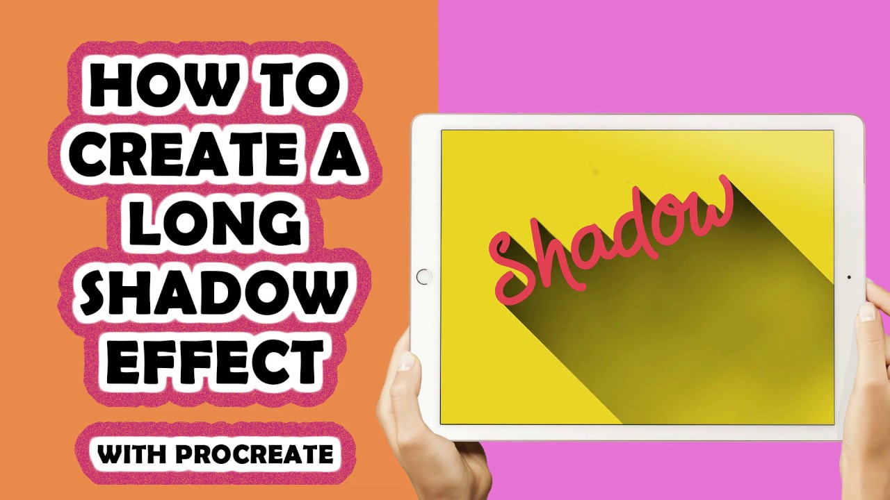 PROCREATE | How to Create a Long Shadow Effect | iPad Pro & Procreate ...