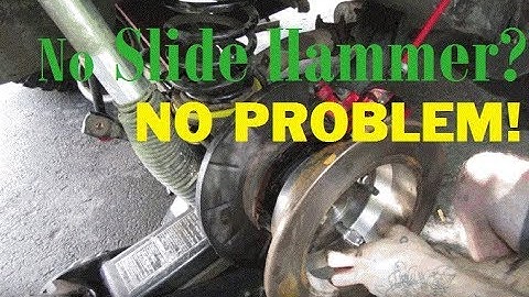 REMOVING AN AXLE SHAFT - Without a Slide Hammer
