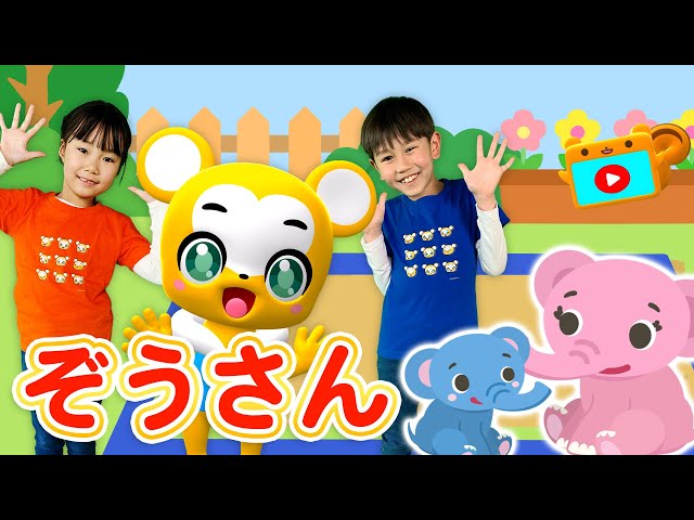 うた】ぞうさん〈振り付き〉【こどものうた・童謡・手遊び・キッズ