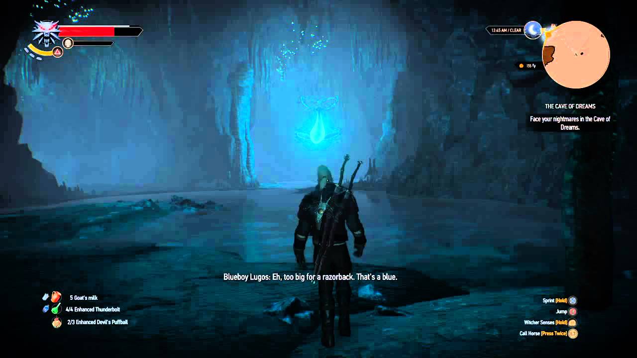 The Witcher 3 Wild Hunt cave of dreams YouTube
