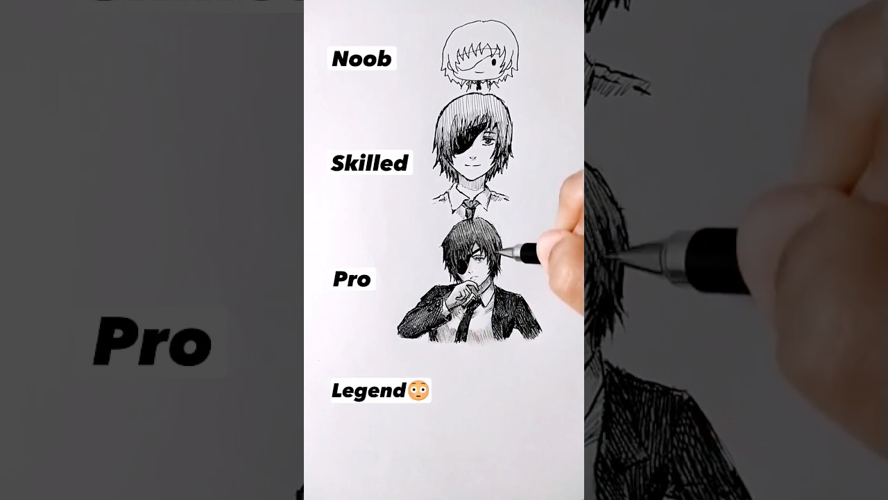 How to Draw Himeno in different levels 😳🥺 