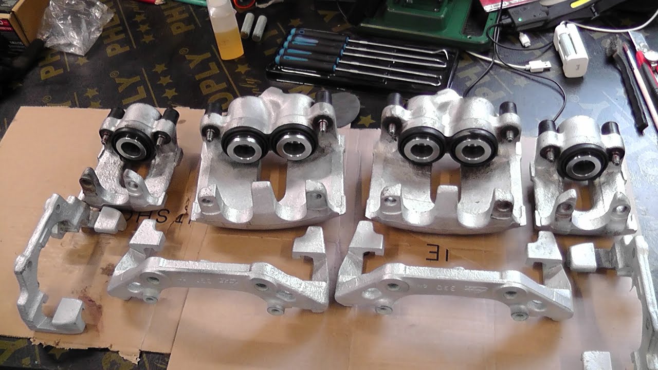BMW E38 740d Brake Caliper (brakes) Refurbishment DIY YouTube