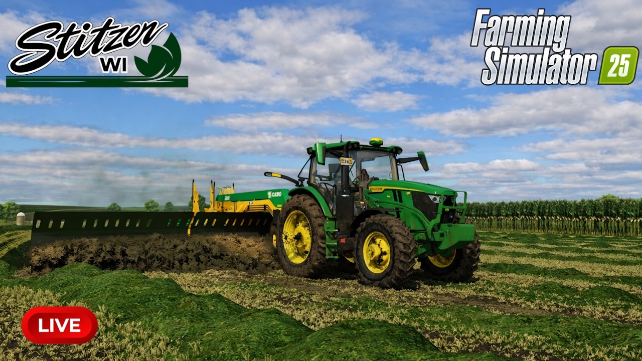 🔴FS25 Working Second Cut Alfalfa Live!!!