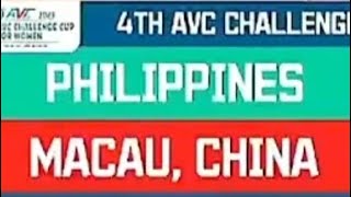 PHILIPPINES VS MACAU SET 2 - AVC CHALLENGE CUP WOMEN 2023 JUNE 19