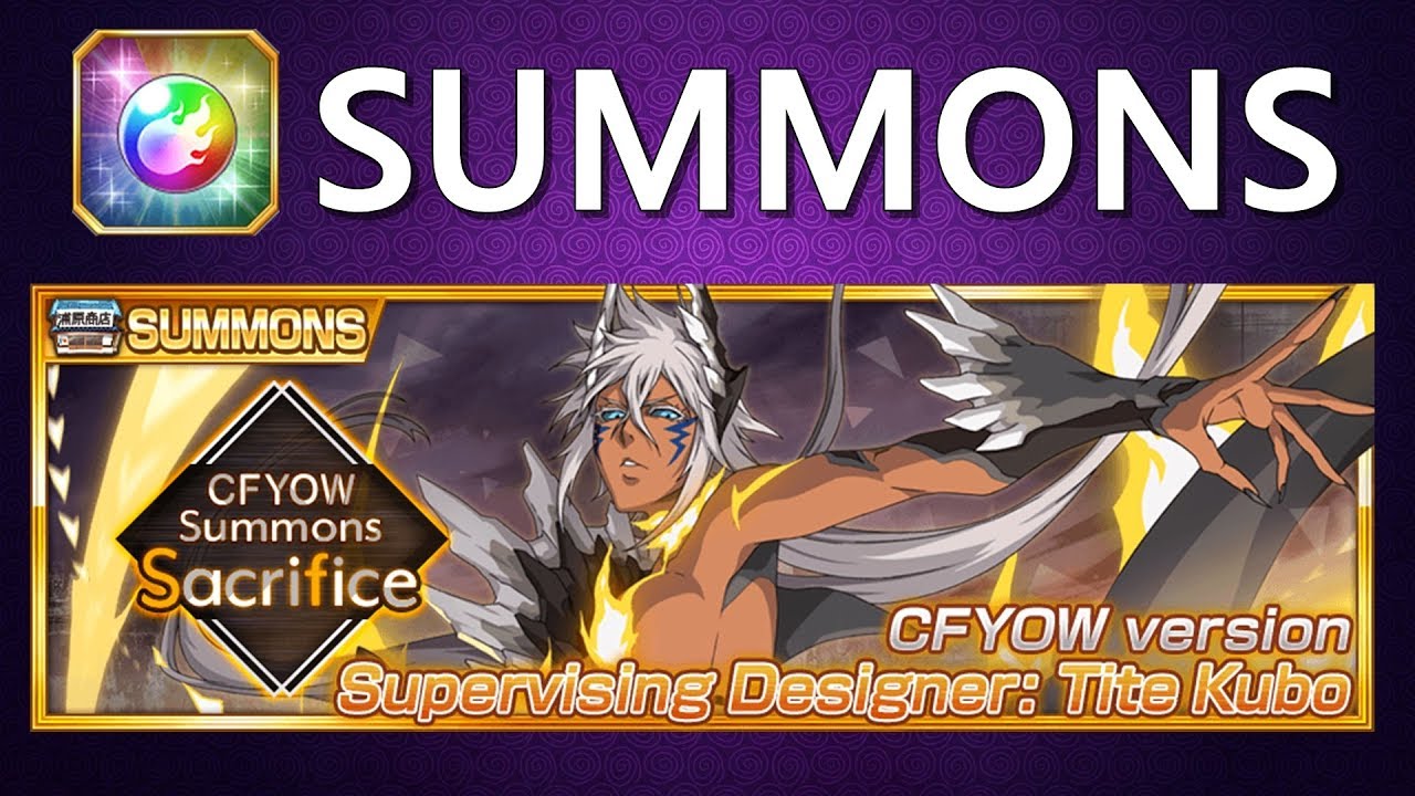 Bleach Brave Souls Halibel CFYOW Solo Summons YouTube