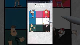 Digital Color Mixing: Mixing Gravity Falls Colors in Procreate #colormixing #procreat #gravityfalls