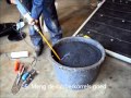 Horsefloor rubber gietvloer  montage in trailer