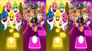 Baby Shark Vs Paw Patrol | Tiles Hop EDM Rush screenshot 5