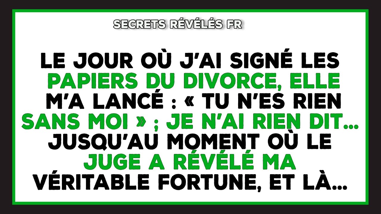 Je Pensais Tout Perdre Au Divorce, Jusqu’au Moment Où Le Juge A Révélé Ma Valeur Nette.