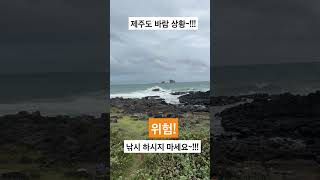 제주도 서쪽 형제 해안로 바람 상황 입니다 낚시인 여러분 이렇게 비가오고 바람이 불면 절대로 낚시 하시지 마세요 낚시가 아무리 좋아도 안전이 우선입니다~!!!#제주도기상 #제주바람