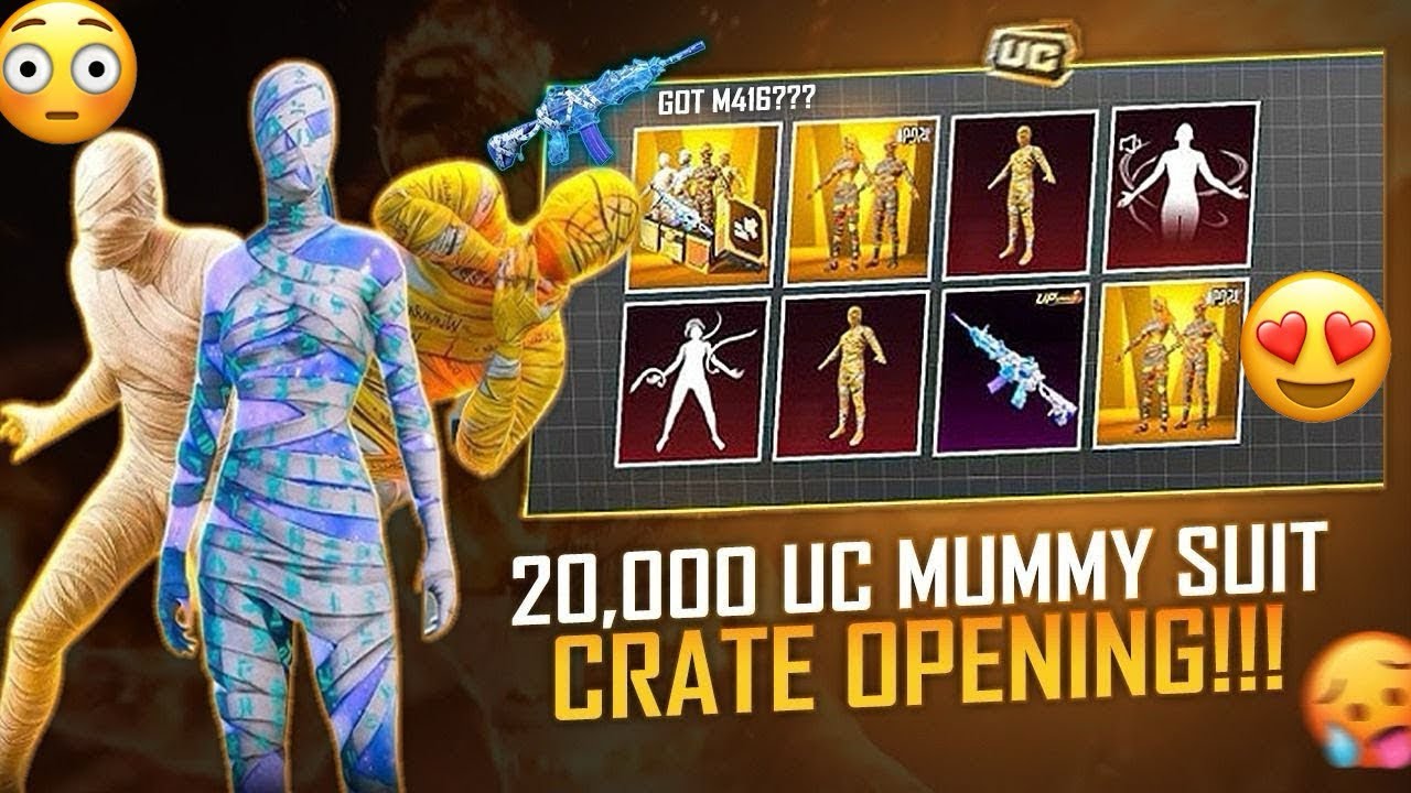 WORLD'S LUCKIEST MUMMY SUIT CRATE OPENING | 20K UC & GET ALL ITEM 😍