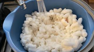 Packing peanuts dissolve, just add water