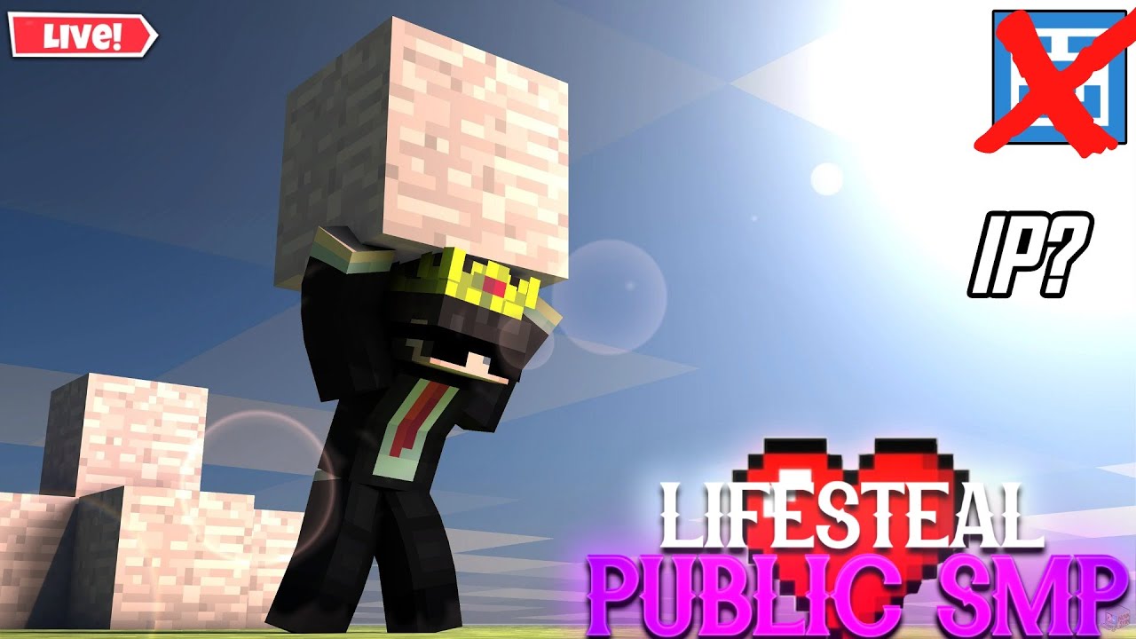 🔴 MINECRAFT SMP LIVE ( JOIN MY ) PUBLIC LIFESTEAL SMP | JAVA + PE 24/7 ...