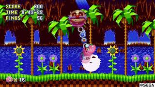 (OLD)Sonic Mania Plus Green Hill 1 Speedrun in 5089 (Knuckles/Non TA/NG+)