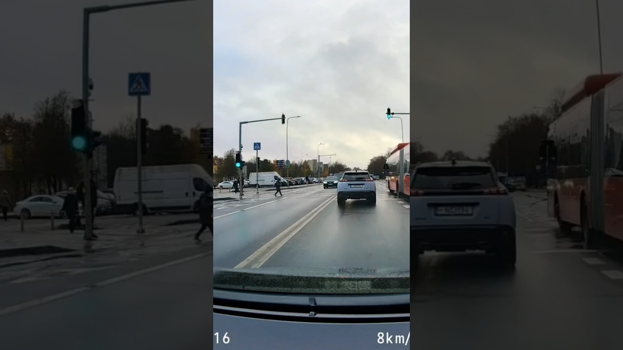 Kid GLUED to Phone Ignores RED LIGHT 🚨 Cars Coming 😱 HONK SAVES LIFE! 