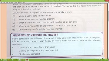 Symptoms of Computer Viruses