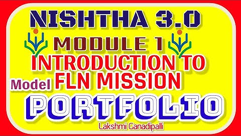 #Model portfolio for FLN MISSION in English| Module1|Introduction to FLN mission