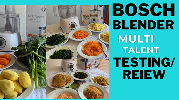 Testing/Review Bosch blender Multi Talent 3 MCM3100W~ Shredding Vegetables#foodprocessor#multitalent