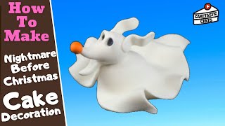 Zero Cake Tutorial - How to Make Nightmare Before Christmas Cake Topper - Halloween Cake