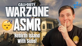 LIVE #ASMR Gaming Warzone Rebirth Island Quads Return With Subs! (Whispered + Controller Sounds)