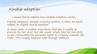 powerpoint kinship adopyion