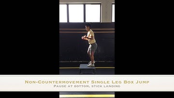 Non-Countermovement Single Leg Box Jump