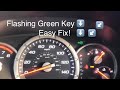 HONDA CRANKS BUT NO START AFTER REPLACING THE BATTERY - FLASHING GREEN KEY ON DASH - EASY FIX!!!
